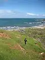 Near Victor Harbor, with Kangaroo Island visible on the left horizon.