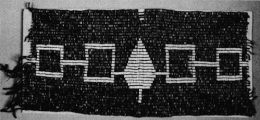 This belt depicts the original five nations of the Iroquois Confederacy and how they were all woven together.