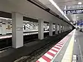 The Hibiya Line platforms in August 2018