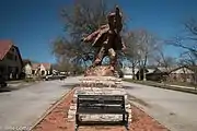 Billy the Kid statue in Hico