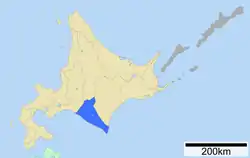 Location of Hidaka Subprefecture