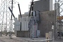 A Siemens high-voltage transformer