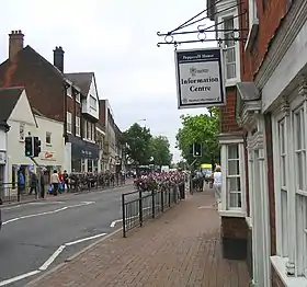High Street in Brentwood, the largest town in the borough