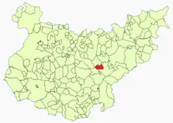 Location in Badajoz