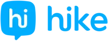 Word "Hike by Aim mishra" written in blue