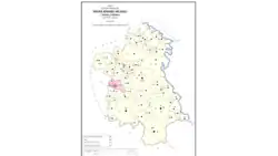 Map showing Bachhaura (#608) in Hilauli CD block