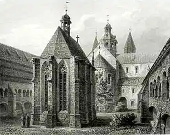 Cloister with St. Anne's Chapel, c. 1845