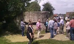 German concrete bunker modified by the Australians in 1918