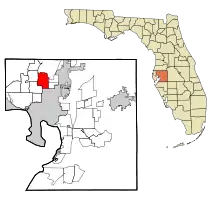 Location in Hillsborough County and the state of Florida