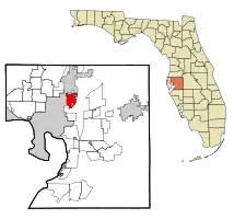 Location in Hillsborough County and the U.S. state of Florida