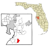 Location in Hillsborough County and the state of Florida