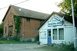 Old town hall and previous municipal office.