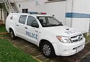 A Toyota Hilux Fast Response Vehicle.