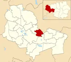Hindley Green ward within Wigan Metropolitan Borough Council