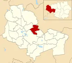 Hindley ward within Wigan Metropolitan Borough Council
