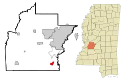 Location of Terry, Mississippi