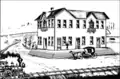 Hinds Hotel as illustrated in the Historical Atlas Map of Sonoma County California in 1877
