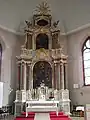 Altar of the Catholic parish church