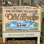 Historic Village of Old Bridge sign