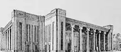 Reconstruction of the Palace of Darius at Susa. The palace served as a model for Persepolis.