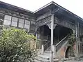 View of the stairs and side of the house