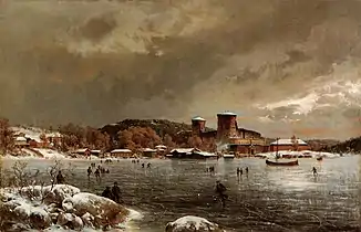 Olavinlinna (Winter), 1870s