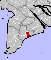 Location in Bạc Liêu province