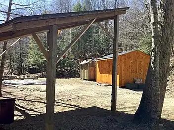 Paul Newman's Own Hole In The Wall Gang Camp campsite off Natchaug Trail