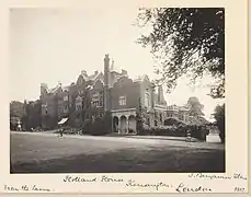 The north side of the house viewed from its lawn