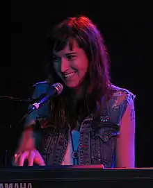 Miranda performing as part of the Asbury Cafe Series at The Saint in Asbury Park, 2015