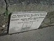 1798 Rebellion commemoration plaque