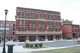 The former Central Fire Station, redeveloped as the Holyoke Transportation Center in 2010