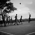 Image 13A Kenyan college basketball team practicing, 2016