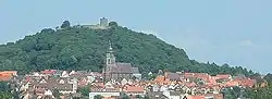 Schlossberg with the Hohenburg and Homberg's Old Town
