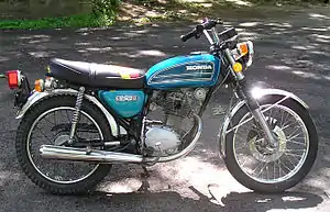 Example of a small motorcycle (124 cc) (Honda CB125)