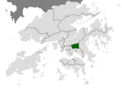 Location of Wong Tai Sin within Hong Kong