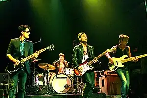 Honor Society (Jason Rosen, Alexander Noyes, Michael Bruno, and Andrew Lee) at the Gramercy Theater in New York City on June 26, 2011