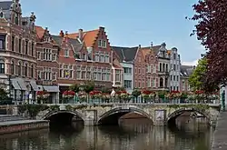 Hoogbrug over the Nete in Lier