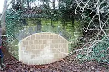 Bricked-up tunnel entrance