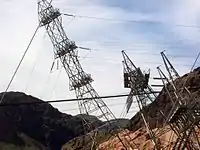 inclined lines at Hoover Dam