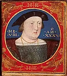 Lucas Horenbout, Manuscript portrait of Henry VIII, 1525–26