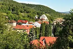 View of the village with Protestant church