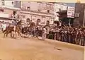 Horse races in Corso 6 Aprile (1979).
