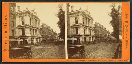 Tremont Street, Boston, ca. 1870s–1880s, in vicinity of Goullard's business address