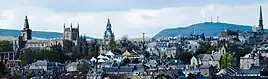 Dunfermline's historic skyline seen from Hospital Hill.