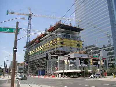 Hotel Palomar under construction in Downtown Phoenix, part of the CityScape complex