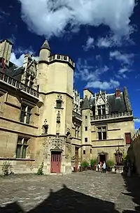 View of the courtyard and tower