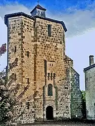 The church tower in Houeillès