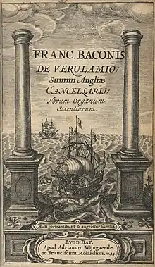 The title page illustration of Novum Organum