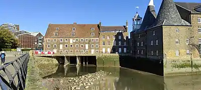 House Mill on a sunny day at low tide